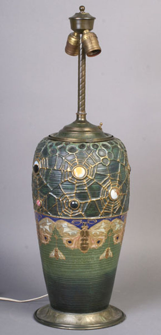Teplitz lamp. Kamelot Auctions image.